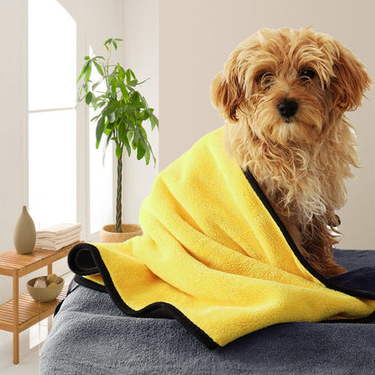 Gli asciugamani doccia per cani e gatti sono morbidi e assorbenti