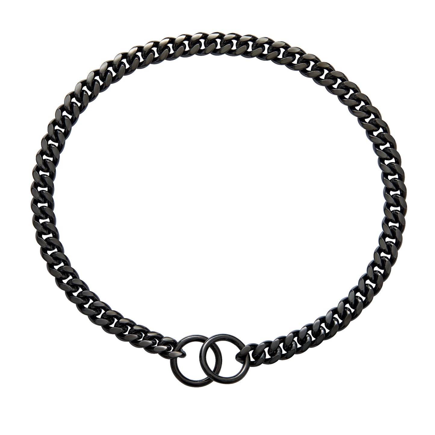 Black Dog Chain Cuban Link Collar