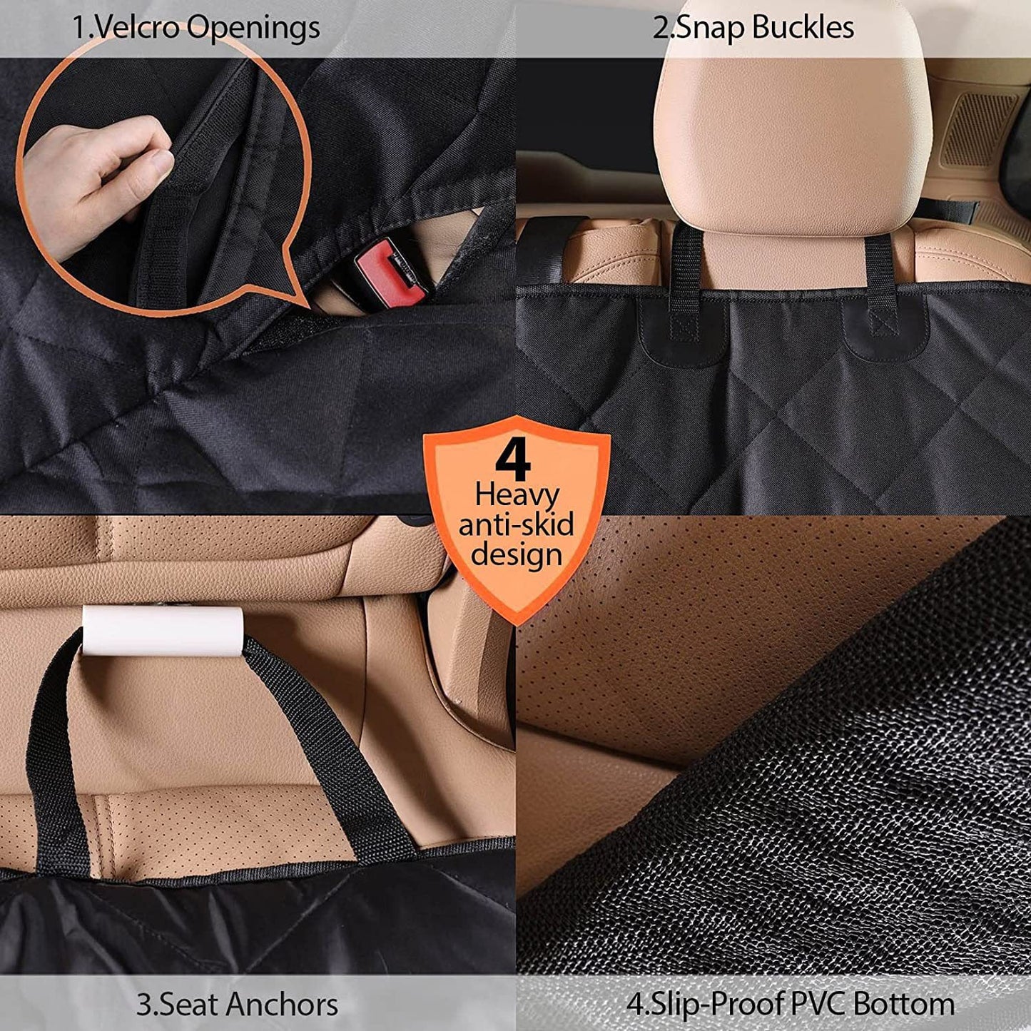 Pet Car Seat Cover Dog and Cat Travel Mat, Waterproof and Easy to Clean