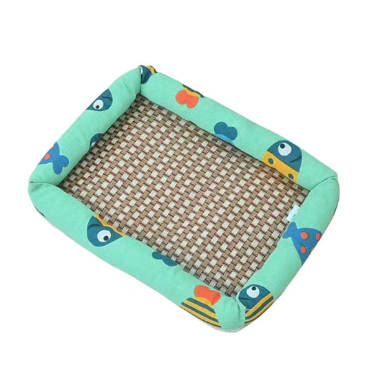 Summer Cat and Dog Bed Cooling and Wear resistant Pet Bed Vine Mat Cat Nest Mat Dog Ice Nest