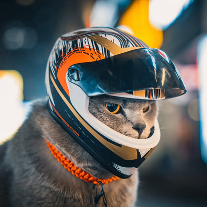 Cat Helmet Motorcycle