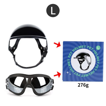 Dog Goggles and Helme for Outdoor Driving and Riding