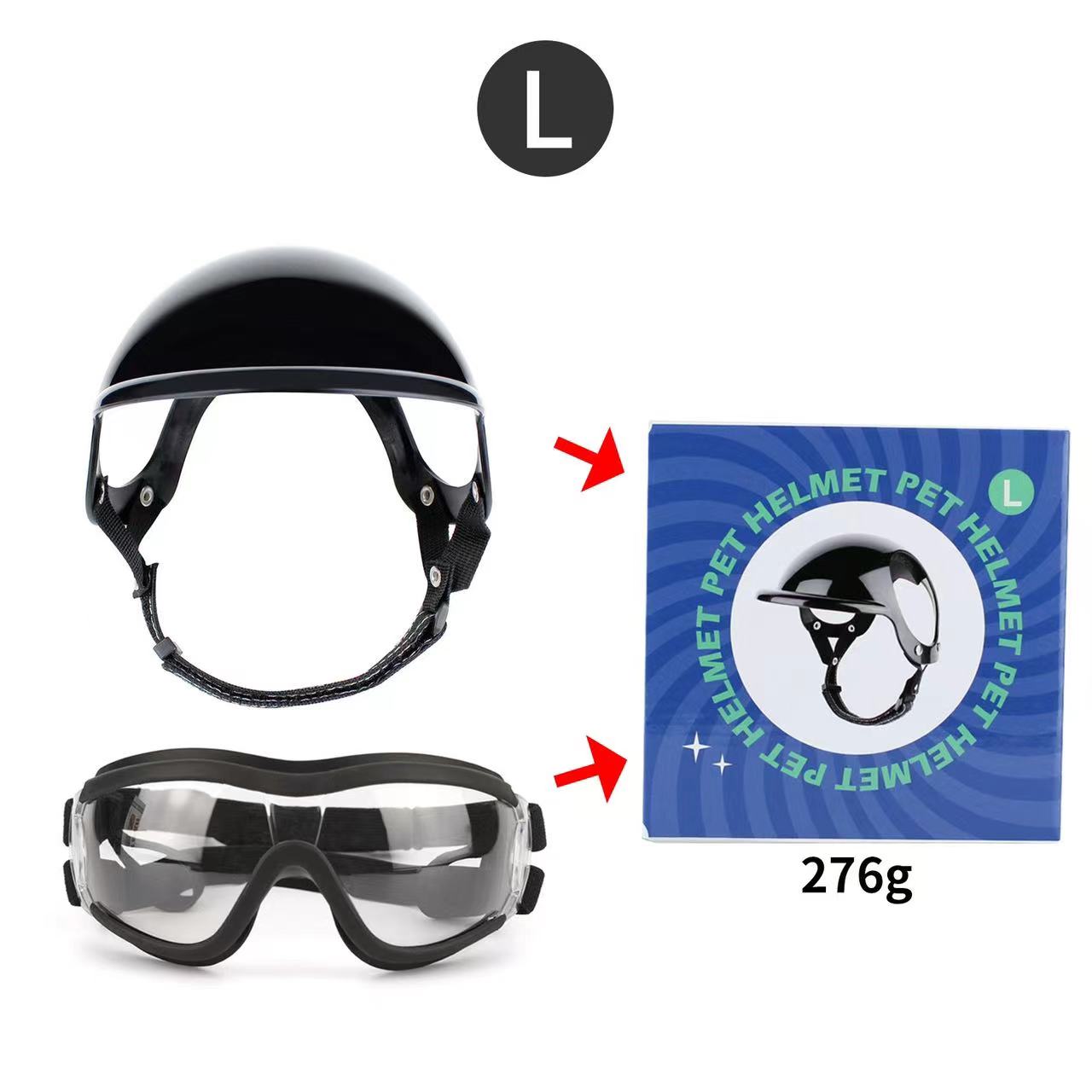 Dog Goggles and Helme for Outdoor Driving and Riding