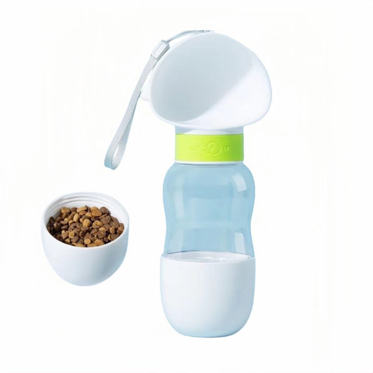 Portable Pet Dog and Cat Water Bottle Multifunctional Drinking and Eating Combination Cup